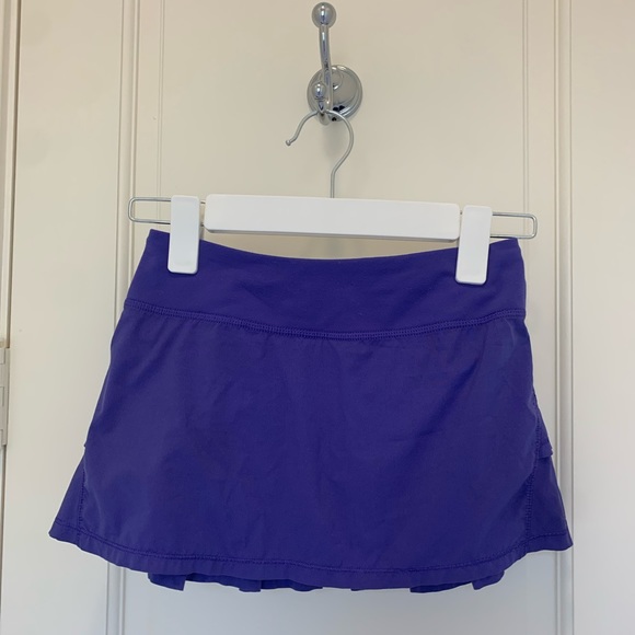 ✨EUC✨RARE IVIVVA GIRLS PURPLE/NEON YELLOW SET THE PACE SKIRT SIZE 8 - Picture 8 of 11